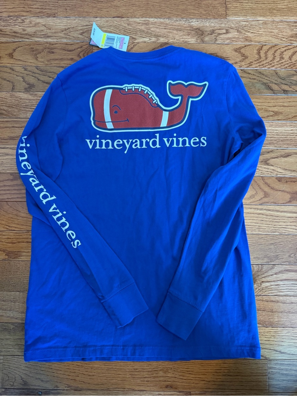 Vineyard Vines Royal Blue Long Sleeve Pocket Tee medium